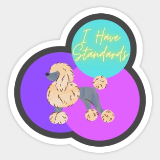 I Have Standards Sticker